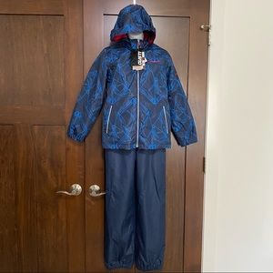 GUSTI NWT Navy Brady Lightweight 3-in-1 Jacket and Snow Pant Set